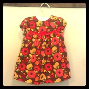 Gymboree Fall Floral Dress Infant Girl size 6-12 m